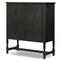 Bari Cracked Smoked Black Oak Bar Cabinet