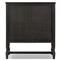 Bari Cracked Smoked Black Oak Bar Cabinet