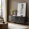 Rissa Mid Century Modern Black Acacia Wood Media Console