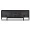 Rissa Mid Century Modern Black Acacia Wood Media Console
