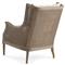 Will French Country Cream Performance Natural Grey Woven Cane Wing Chair