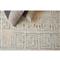 Scandinavian Mid Century Ivory Wool Geometric Patterned Rug - 5&#39;x8&#39;