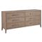 Greig Modern Classic Grey Oak Wood Double Dresser