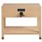 Willian Coastal Beach Natural Brown Raffia Nightstand