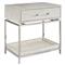 Harrell Modern Classic Grey Hair On Hide Nightstand