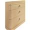 Worlds Away Kilmer Modern Classic Natural Grasscloth Double Dresser
