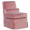 Century Allie French Country Pink Velvet Slipper Chair