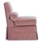 Century Allie French Country Pink Velvet Slipper Chair
