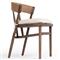 Tanner Rustic Lodge Cream Performance Brown Wood Dining Side Chair