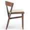 Tanner Rustic Lodge Cream Performance Brown Wood Dining Side Chair
