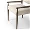 Odelia Modern Classic Cream Performance Wood Dining Arm Chair