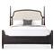 Allura French Country Beige Performance Black Oak Poster Bed - King