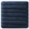 Leo Mid Century Modern Blue Velvet Ottoman