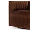 Leo Mid Century Modern Auburn Brown Velvet Swivel Chair