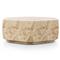 Daphne Modern Classic Light Burl Round Drum Coffee Table