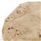 Daphne Modern Classic Light Burl Round Drum Coffee Table