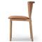 Blaise Rustic Lodge Brown Leather Natural Wood Dining Side Chair