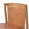 Blaise Rustic Lodge Brown Leather Natural Wood Dining Side Chair