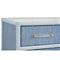 Worlds Away Beckett Modern Classic Blue Bamboo Grasscloth Chest