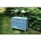 Worlds Away Beckett Modern Classic Blue Bamboo Grasscloth Chest