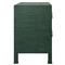 Worlds Away Edelman Modern Classic Green Grasscloth Side Table