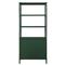 Worlds Away Flynn Modern Classic Green Bamboo Grasscloth Etagere