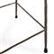 Geraldine Industrial Loft Brown Hair On Hide Iron Spindle Backless Counter Stool