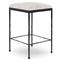 Geraldine Industrial Loft Off White Hair On Hide Iron Spindle Backless Counter Stool