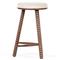 Tobi Rustic Lodge Brown Oak Wood Spindle Backless Counter Stool