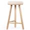 Tobi Rustic Lodge Natural Oak Wood Spindle Backless Counter Stool