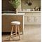 Tobi Rustic Lodge Natural Oak Wood Spindle Backless Counter Stool