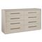 Hubbard Modern Classic White Oak Wood Double Dresser