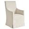 Gerald Modern Classic Beige Slipcovered Dining Arm Chair