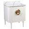 Sazana Modern Classic Carrara Marble White Oak Vanity Sink - 30&quot;