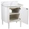 Sazana Modern Classic Carrara Marble White Oak Vanity Sink - 30&quot;