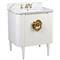 Sazana Modern Classic Carrara Marble White Oak Vanity Sink - 30&quot;