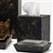 Pigeon and Poodle Duluth Global Swirled Black Resin Tissue Box