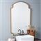 Teagan Hollywood Regency Gold Leaf Arched Wall Mirror