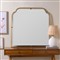 Amy Hollywood Regency Gold Mantle Wall Mirror