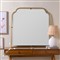 Amy Hollywood Regency Gold Mantle Wall Mirror