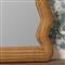 Adeline Coastal Beach Natural Rattan Scalloped Floor Mirror