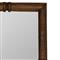 Julia Rustic Lodge Walnut Wood Rectangular Wall Mirror