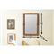 Julia Rustic Lodge Walnut Wood Rectangular Wall Mirror