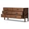 Hadley Rustic Lodge Brown Wood Double Dresser