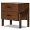 Hadley Rustic Lodge Brown Wood Nightstand