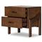 Hadley Rustic Lodge Brown Wood Nightstand