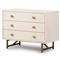 Tyra Modern Classic Cream Wood Nightstand