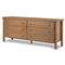 Chris Rustic Lodge Brown Oak Double Dresser