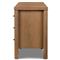 Chris Rustic Lodge Brown Oak Double Dresser