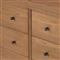 Chris Rustic Lodge Brown Oak Double Dresser